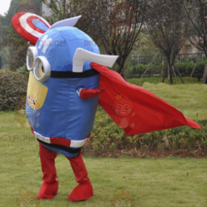 Kostým maskota BIGGYMONKEY™ Minion – Captain America –