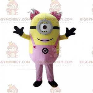 BIGGYMONKEY™ Minion maskotkostume - pige med pigtails -