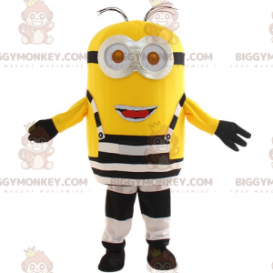 BIGGYMONKEY™ Minion-mascottekostuum in gevangene-outfit - Kevin