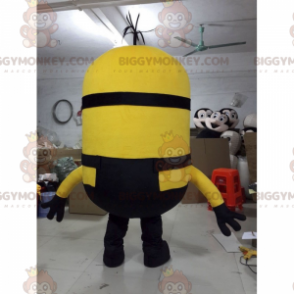 BIGGYMONKEY™ Minion Stuart Mascot Costume - Sort Jumpsuit -