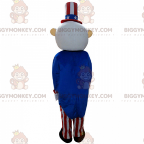 BIGGYMONKEY™ Costume da mascotte cane bianco e nero aggressivo