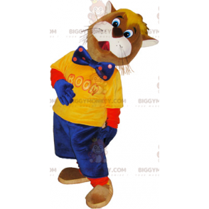 BIGGYMONKEY™ Disfraz de mascota Mr. Cat con pajarita -