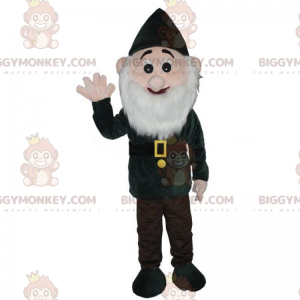 Snow White Dwarf BIGGYMONKEY™ Mascot Costume - Green Outfit -