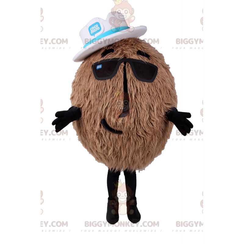 BIGGYMONKEY™ Kokosmaskotdräkt med hatt - BiggyMonkey maskot