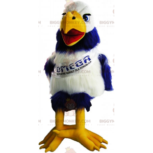 Costume de mascotte BIGGYMONKEY™ oiseau bicolore avec écharpe -