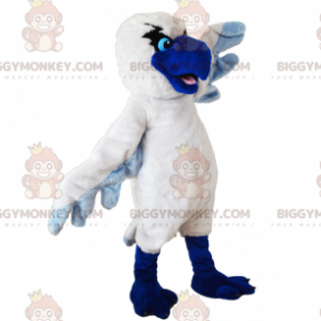 BIGGYMONKEY™ White Bird with Blue Beak Mascot Costume –