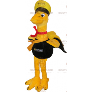 Costume de mascotte BIGGYMONKEY™ oiseau en tenue de postier -