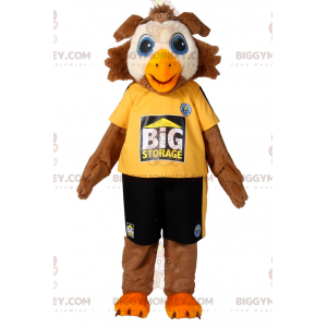 Disfraz de mascota de pájaro BIGGYMONKEY™ con ropa deportiva -