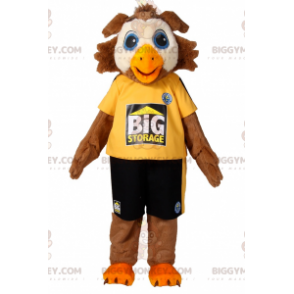 BIGGYMONKEY™ vogel mascotte kostuum in sportkleding -