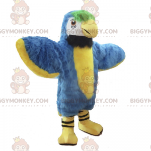Kostým maskota modrého a žlutého papouška BIGGYMONKEY™ –