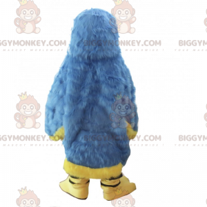 BIGGYMONKEY™ Costume da mascotte pappagallo blu e giallo -