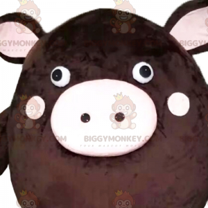 BIGGYMONKEY™ Charakter-Maskottchen-Kostüm – rundes Schwein -