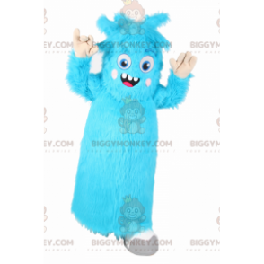 BIGGYMONKEY™ Character Mascot Costume - Litet blått monster -