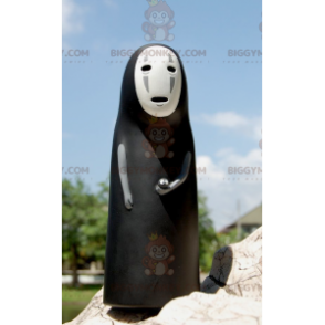 Disfraz de mascota Lady Ghost BIGGYMONKEY™ en blanco y negro -