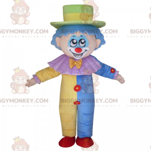 BIGGYMONKEY™ Circus Character Mascot Costume - Flerfärgad clown