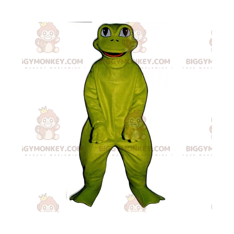 Kostým maskota BIGGYMONKEY™ kreslená postavička – zelená žába –
