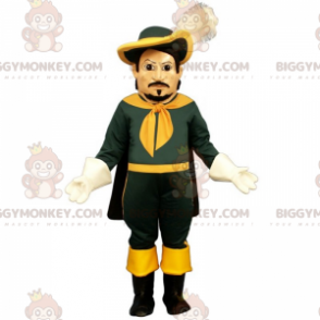 BIGGYMONKEY™ maskotdräkt renässanskaraktär - grön outfit -