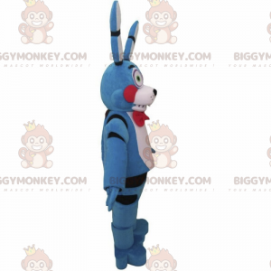 BIGGYMONKEY™ tegneseriefigur maskotkostume - kanin med sløjfe -