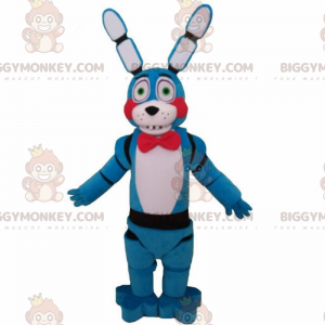 BIGGYMONKEY™ Cartoon-Maskottchen-Kostüm – Hase mit Fliege -