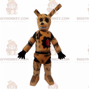BIGGYMONKEY™ Cartoon-Maskottchen-Kostüm – Hase zerstören -
