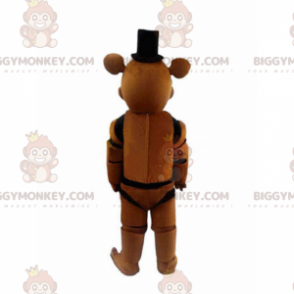 BIGGYMONKEY™ tegneseriefigur maskotkostume - Bjørn med hat -