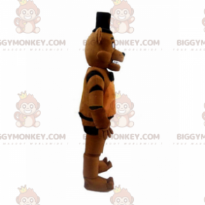 BIGGYMONKEY™ tegneseriefigur maskotkostume - Bjørn med hat -