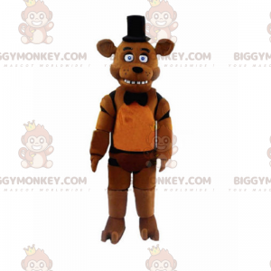 BIGGYMONKEY™ tegneseriefigur maskotkostume - Bjørn med hat -