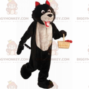 BIGGYMONKEY™ Maskottchenkostüm Rotkäppchen Charakter – Böser