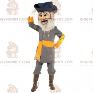 BIGGYMONKEY™ maskotkostume for historisk karakter - Kaptajn 19.