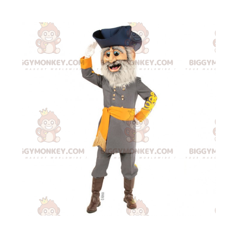 Traje de mascote de personagem histórico BIGGYMONKEY™ - Capitão