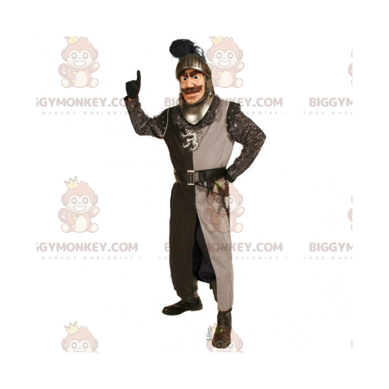 Στολή μασκότ ιστορικού χαρακτήρα BIGGYMONKEY™ - Ιππότης -