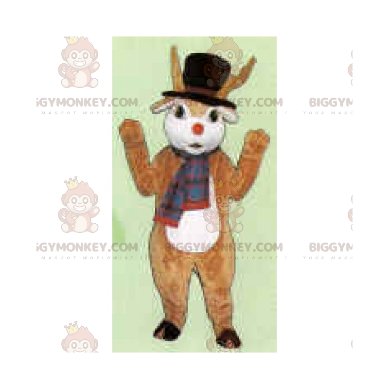 BIGGYMONKEY™ Winter-Charakter-Maskottchen-Kostüm – Rentier des