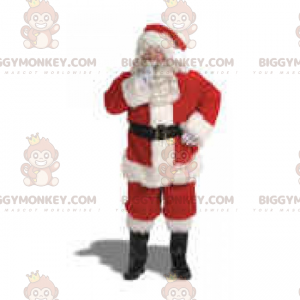 BIGGYMONKEY™ Weihnachtsmann-Maskottchen-Kostüm – Weihnachtsmann