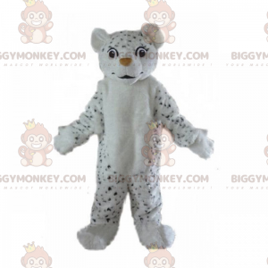 Kostým malého černobílého maskota leoparda BIGGYMONKEY™ –