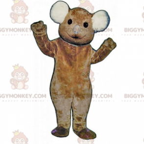 BIGGYMONKEY™ Costume da mascotte da orsetto bruno con orecchie