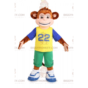 Kostium maskotki małej uśmiechniętej małpki BIGGYMONKEY™ w