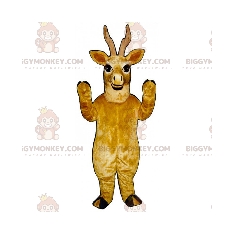 Disfraz de mascota de reno marrón sonriente BIGGYMONKEY™ -