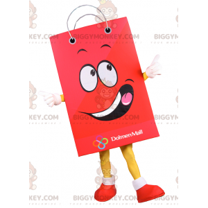 BIGGYMONKEY™ glimlachende boodschappentas mascottekostuum -