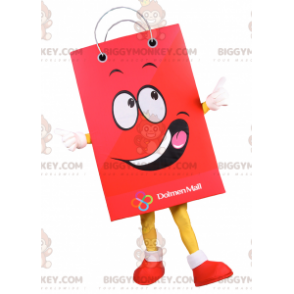Kostým s maskotem nákupní tašky BIGGYMONKEY™ s úsměvem –