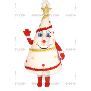 Disfraz de mascota de árbol de Navidad blanco BIGGYMONKEY™ -