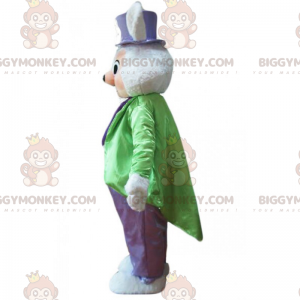 BIGGYMONKEY™ hiiren maskottiasu vihreässä ja violetissa