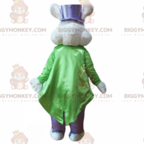 Costume da mascotte topo BIGGYMONKEY™ in costume da mago verde