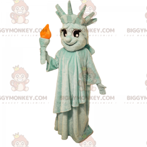BIGGYMONKEY™ Costume della mascotte dello stato di libertà -