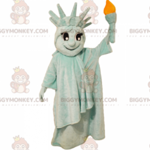 BIGGYMONKEY™ Status-of-Liberty-Maskottchen-Kostüm -