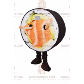 BIGGYMONKEY™ Lachs-Sushi-Maskottchen-Kostüm - Biggymonkey.com