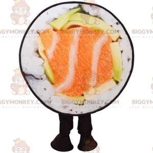 BIGGYMONKEY™ zalm sushi mascotte kostuum - Biggymonkey.com