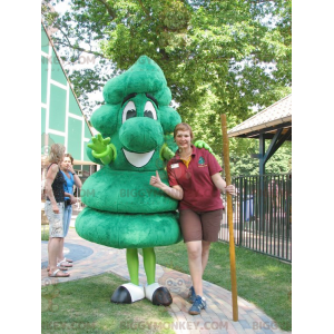 BIGGYMONKEY™ Mascottekostuum met gigantische groene