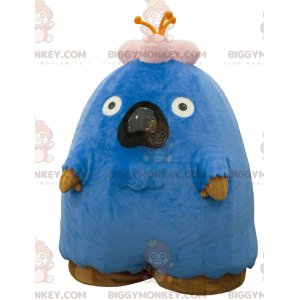 BIGGYMONKEY™ Disfraz de mascota Big Blue and Pink Monster Flank