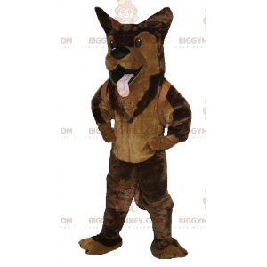 Brown Dog German Shepherd BIGGYMONKEY™ Mascot Costume -