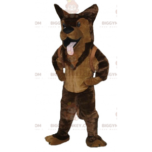 Costume de mascotte BIGGYMONKEY™ de berger allemand de chien